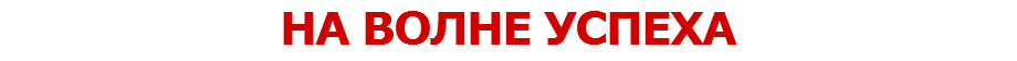 НА ВОЛНЕ УСПЕХА